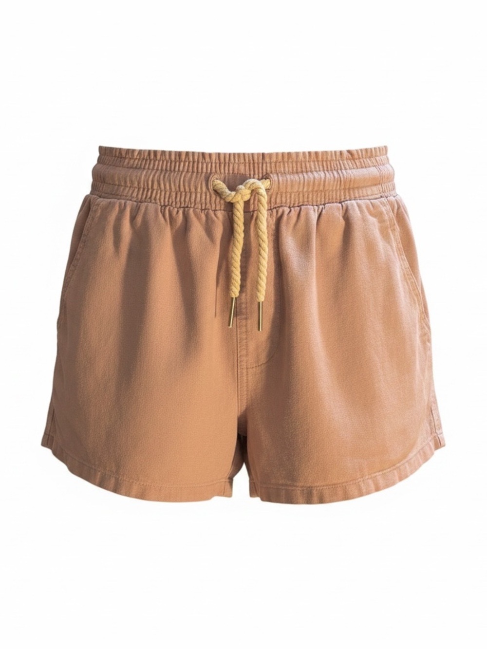 Women's Elastic Waist Pull-On Shorts - Tan